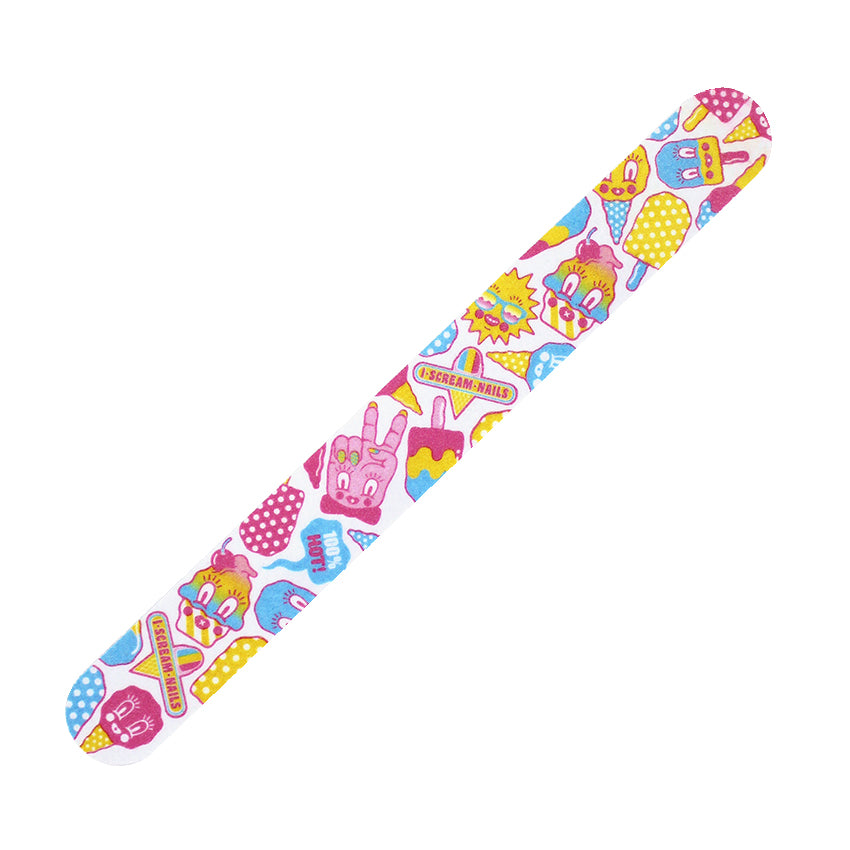 Glass nail file - blue transparent – I Scream Nails USA