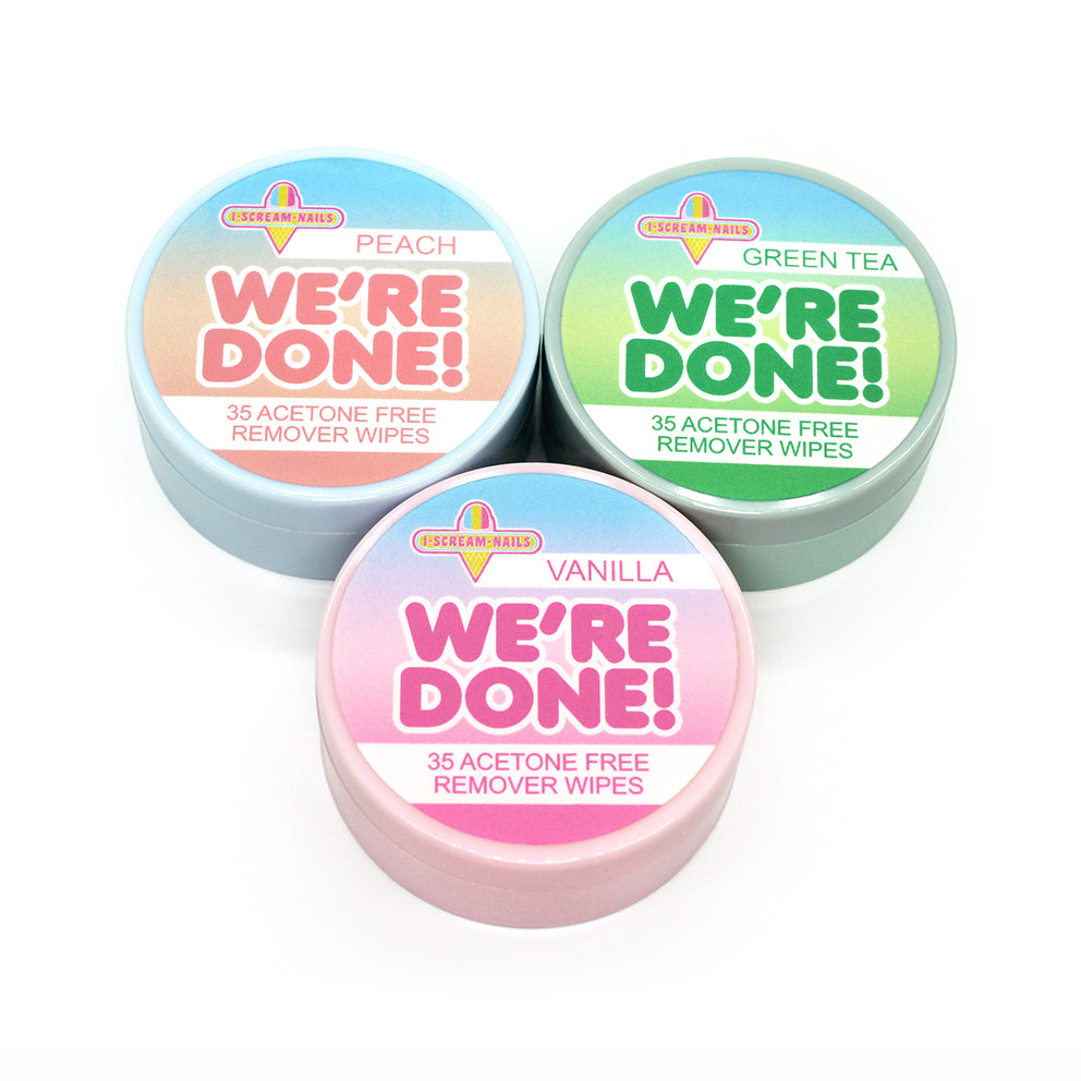 We're Done! remover wipes - 3 pack