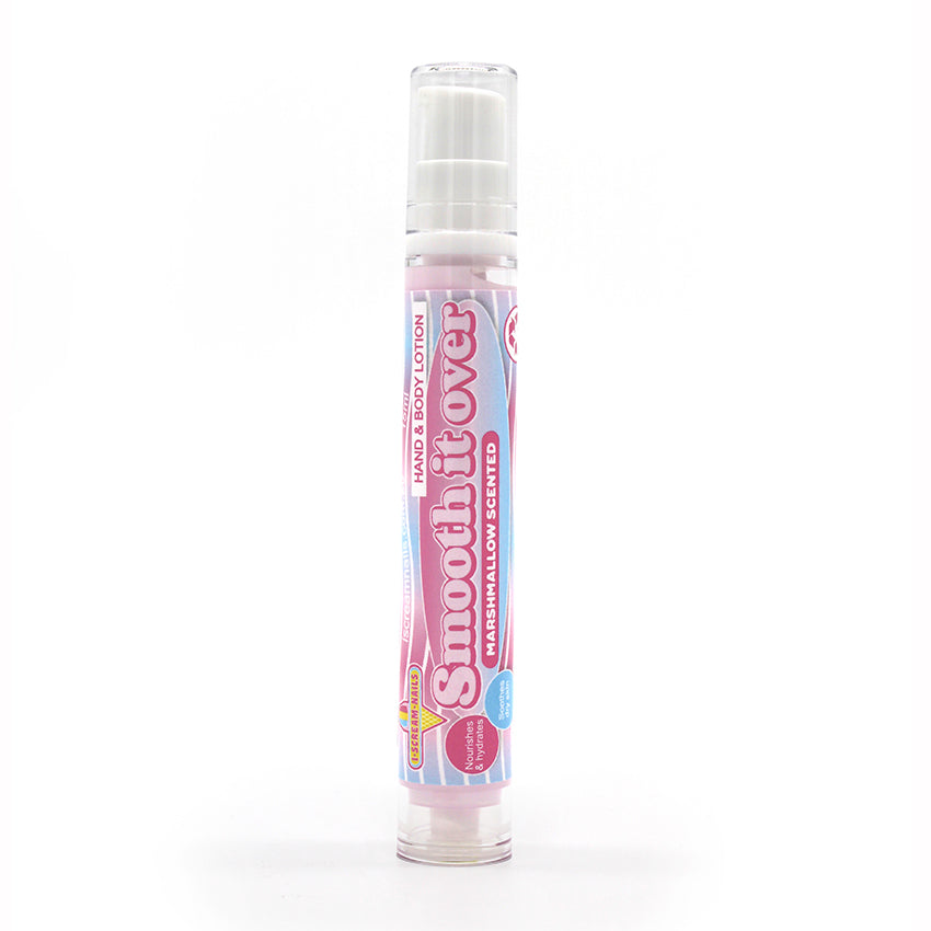 Smooth it Over Hand and Body Lotion - Marshmallow scented 15ml - mini pump